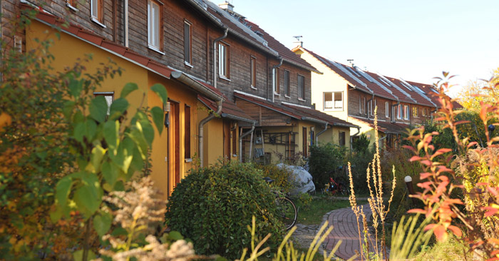 Ecologically sustainable circle of houses, Johannisthal